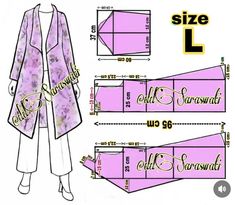 Pola Kimono, Kimono Outer, Butterfly Legs, Ladies Coat, Backless Blouse, March 30