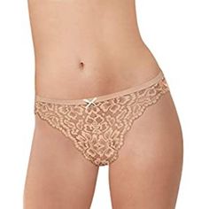 89% Nylon, 11% Spandex Pull On Closure Beauty Meets Comfort In This Cheeky Lace Bikini Lace Lays Flat To Eliminate Visible Panty Lines Elegant Fitted String Swimwear, Womens Swim, Must Haves, Spandex, Lace, Women Shopping, Beauty, Color