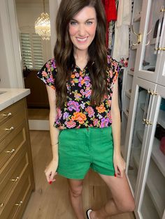 Get ready to make a statement with our High Energy Green Denim Shorts! The perfect shade of green that works with any outfit that needs a little pop of color, these shorts are both comfortable and fashionable. You'll love them so much, they'll become your new favorite pair! Trust us, we're passionate about these colored denim shorts. Shorts are 14” in length. Inseam measures 3.5”. Measurements taken on a small. Fabric has stretch. These fit true to size through the waist with stretch throughout Green Short Tops For Day Out, Short Green Tops For Day Out, Green Short-length Tops For Vacation, Green Short Length Tops For Vacation, Green Short Length Top For Day Out, Green Shorts For Summer Day Out, Trendy Green Shorts For Vacation, Green Summer Shorts For Day Out, Relaxed Fit Green Shorts For Vacation