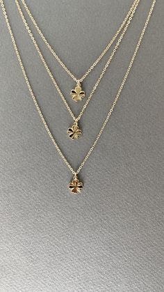 What is the perfect length for gifiting a necklace? Depends! Most of our necklaces come in 16", 18", and 20" lengths, with 18" fitting most.


Tiny gold clover for good luck on gold cable chain. 

Metal: 14kt gold-plate over brass on pendant, 14kt gold-filled chain
Size: .25" W Pendant
Spring Clasp
Available in 16", 18", and 20" chain
Made in the USA
Nickel free Lucky Necklace, Layering Necklaces, For Good Luck, Necklace Layering