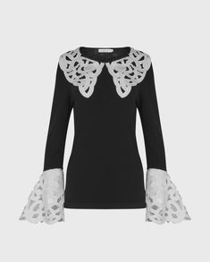 Luxury Tops, White Lace Collar, Daisy Top, Josephine Baker, Well Dressed Women, Handbag Collection, Fall Coat, Current Fashion Trends, Knit Pullover