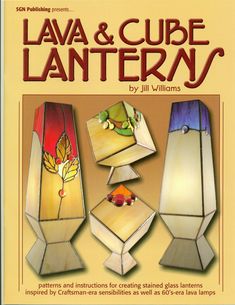 the book cover for lava and cube lanterns