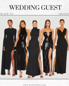 Wedding Guest Black Tie, Giselle Dress, Black Tie Wedding Guests, Black Prom Dress, Black Tie Wedding, Dresses Ideas, Wedding Guest Dresses, Women Wedding Guest Dresses