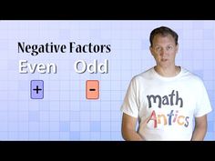 a man standing in front of a blue background with the words negative factor on it