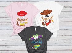 To Infinity And Beyond Couple Shirts, Toy Story Family Shirt, Disney Vacation Shirt, Friends Shirt, Disney Toddlers Shirt Toddler Disney Shirts, Disney Couple Shirts, Disney Vacation Shirts, Disney Trip Shirts, Disney Toddler, Disney Trip Planning, Disney Vacation Planning, Family Shirt, To Infinity And Beyond