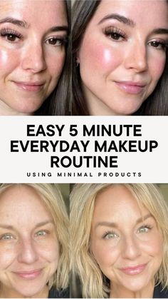 This quick makeup routine for women over 40 is completely customized and tailored to your preference and needs. Replace your old makeup bag with the best makeup products for women over 30. Learn how to achieve this simple everyday makeup natural look here! Makeup Natural Look, Quick Makeup Routine, Simple Everyday Makeup, Old Makeup, Everyday Makeup Routine, Quick Makeup