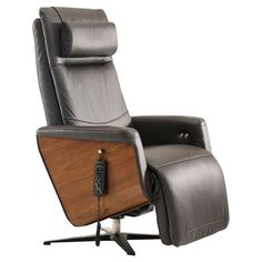 the reclining chair is upholstered and ready to be used as an office chair