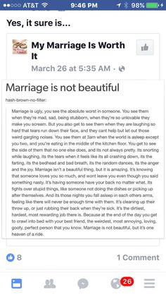 an iphone screen with the message marriage is not beautiful