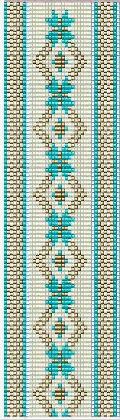 a cross stitch pattern with blue and brown lines on it, in the shape of an arrow