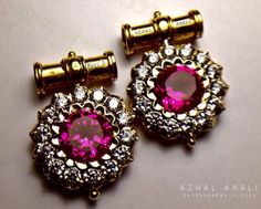 Pusthelu Designs Gold, Temple Jewellery Earrings, Good Jewelry, Antique Necklaces Design, Types Of Jewelry, Diamond Earrings Design