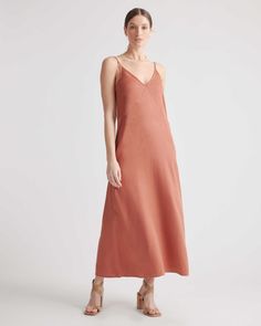 Silk Pajama Pants, Staple Dress, Halter Midi Dress, Maxi Slip Dress, Maxi Shirt Dress, Maxi Tank Dress, Long Sleeve Maxi, Linen Clothes, Stunning Dresses