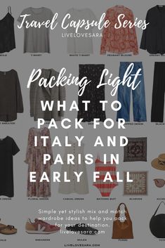 travel capsule series packing light what to pack for italy and early fall