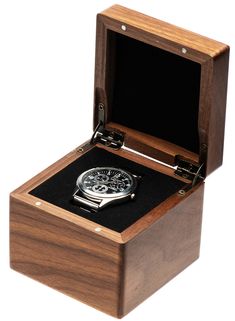 PRICES MAY VARY. Dimension: 9.5x9.5x8.2cm/3.74x3.74x3.23inch, fits most sizes and styles of watches without worrying its size and style,The watch cushion can neatly fix the size of the watch in the proper position.package include 1 watch box (watch not included). Solid Wood Material: Made of solid black walnut wood and foam protective pad,very sturdy,great for you long-time use.The foam protective pad prevent your watch from scratching and knotting. Multi Purpose: Great for you luxury watch, wri Jewelry Shop Window, Wooden Watch Box, Watch Gift Box, Watch Stand, Watch Storage, Black Walnut Wood, Watch Lover, Watch Bracelet, Window Displays