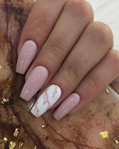 Summer Gel Nails, Marble Nail Designs, Elegant Nail Designs, Acrylic Nails Coffin Short, Summer Acrylic Nails, Short Acrylic Nails Designs, Coffin Nails Designs, Chic Nails, Short Acrylic Nails