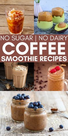 no sugar no dairy coffee smoothie recipes