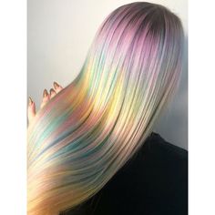 13 Opal Hair Colors to Inspire Your Dreamy Rainbow Dye Job | Allure Bob Pendek, Pastel Rainbow Hair, Hair Colorful, Granny Hair, Dyed Hair Pastel, Multicolored Hair