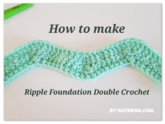 the crochet ribbon is being used to make an applique for knitting