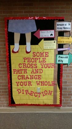 some people cross your path and change your whole direction bulletin board on the side of a building