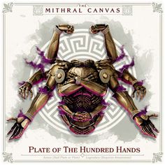 the cover art for mittral canvass'latest album, plate of the hundred hands