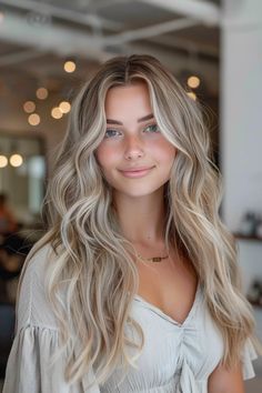 Hombre Blonde Hair, Light Blonde Hair With Brown Lowlights, Soft Summer Balayage, Blonde Hair Inspo Pics, Fall Hair Inspo For Blondes, Natural Blonde Hair Inspiration, Blonde For Pale Skin Blue Eyes, Blonde And Dark Highlights, Bronde Ashy Hair