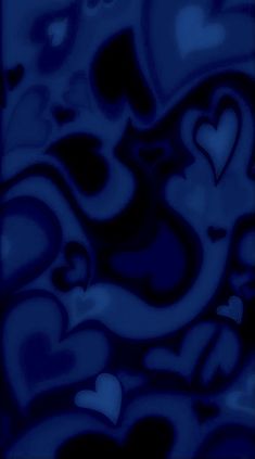 an abstract blue background with hearts