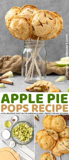 apple pie popsicle recipe in a glass jar