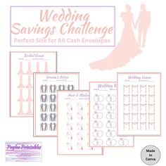 the wedding savings challenge is available for brides and grooms to use on their wedding day