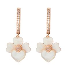 Handcrafted Of Rose Gold-Tone Metal And Mother-Of-Pearl Shell, These Precious Pansy Huggies Are True To Its Name. These Drop Hoops Are Designed With Lots Of Thoughtful Details: Like The Sparkly Crystal Centers And Heart-Shaped Petals. Rose-Gold Metal, Crystal, Mother-Of-Pearl Shell Steel Posts Weight: 4g Width: 0.59" Total Drop Length: 1.09" Spade-E4 Handcrafted Style No. Wbruh912 Brand New On Kate Spade Earring Card Retail: $98 Feminine Kate Spade Jewelry For Wedding, Kate Spade Feminine Wedding Jewelry, Elegant Pink Kate Spade Earrings, Feminine Kate Spade Wedding Jewelry, Pink Elegant Hoop Earrings For Valentine's Day, Elegant Pink Hoop Earrings For Valentine's Day, Minnie Mouse Earrings, Striped Earrings, Kate Spade Jewelry Earrings