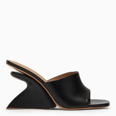 Sabot By Off-White In Black Leather Featuring A Wedge Heel, A Band Upper, An Open Toe And A Leather Sole. Heel 9 Cm Size Type: It Material: Leather Sku: 2f-Owij042s24lea001/O_offw-1010_500 Welcome To The Official Luosophy Poshmark Closet! Luosophy Is A Luxury Brand Reselling Company Founded In San Diego, Ca From 2016. All Our Products Are Imported From Italy And Sold In The Usa. We Do Our Best To Provide High Fashion, Luxury Items At Affordable Prices. We Guarantee All Our Products Are 100% Auth Velvet Pumps, Off White Shoes, Black Leather Pumps, Black Leather Sandals, Black Leather Boots, Fashion Luxury, High Heel Pumps, Black Patent Leather, Leather Pumps