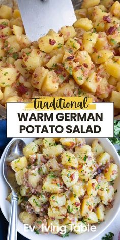 this traditional warm german potato salad is the perfect side dish