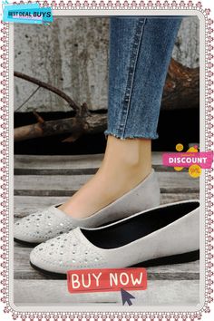 Rhinestone Casual Flat Shoes Spring Rhinestone Flats With Round Toe, Lightweight Synthetic Slip-on Flats, Comfortable Slip-on Flats With Perforations, Black Rhinestone-embellished Round Toe Flats, Casual Flat Shoes, Casual Flats, Season Colors, Black And Tan, Types Of Shoes