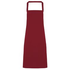 a red apron on a white background