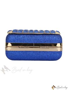 Bird in Bag - European and American Style Rhinestone Decorated Evening Bag, Perfect for Parties and Womens Occasions Elegant Evening Bags With Rhinestone Rivets, Elegant Party Bags With Rhinestone Rivets, Blue Rhinestone Clutch Bag, Elegant Everyday Bags With Rhinestone Rivets, Evening Rectangular Bags With Rhinestone Rivets, Rectangular Party Bag With Rhinestone Rivets, Writing Numbers, Diy Supplies, Bird In Bag