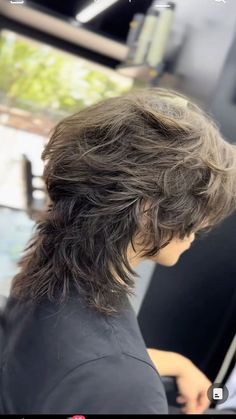 Short Shaggy Choppy Layers, Mens Straight Shaggy Haircut, Long Haircut Mullet, Wolf Tail Mullet Haircut, Disconnected Layers Short Hair, Long Guy Hairstyles, Long Wavy Hair Men Medium, Wolf Cut Hair Short Mullet Style Women, 90s Shaggy Haircut