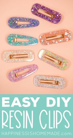 Hair Clips Diy Tutorials, Diy Hair Accessories Tutorial, Soya Mumu, Happiness Is Homemade, Hair Clips Diy