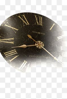 an old clock with roman numerals on the face, transparent background png