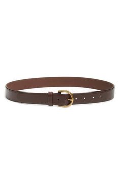 Made from luxe leather, this classic belt goes with any look. Buckle closure Leather Imported Chocolate Raisins, Classic Belt, Clothing Pieces, Nordstrom Anniversary Sale, Brown Belt, Anniversary Sale, Raisin, Chocolate Brown, Leather Belt