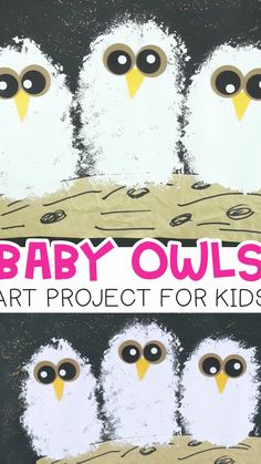 baby owls art project for kids