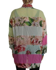 100% Authentic Dolce & Gabbana blouse Long sleeves with floral patchwork design Crafted from luxurious silk Ascot collar pullover blouse Multicolor design Features logo details Made in Italy Material: 92% Silk 8% Elastane Size on Tag: IT42|M Printed Silk Shirt, Floral Patchwork, Sleeves Blouse, Dolce E Gabbana, Collar Top, Patchwork Designs, Elegant Floral, Long Blouse, Dolce & Gabbana