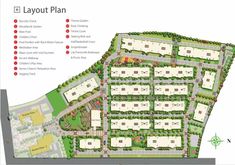 the layout plan for an apartment complex at layout place, which is currently under construction