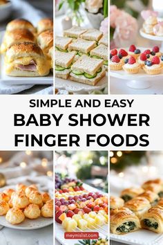 baby shower finger foods are easy to make