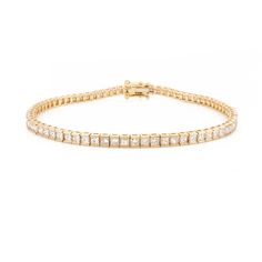 Shine bright with our Diamond Tennis Bracelet in 18K gold. 💎✨

Featuring 4.42 carats of stunning natural diamonds, this piece represents love, fame, success, and fortune. Designed with princess cut diamonds in continuous bands, it’s perfect for standing out at any occasion. #DiamondTennisBracelet #LuxuryJewelry #ChicStyle #18KGold #JewelryGoals

(Engagement Ring, Emerald Diamond, 18K Gold, Handcrafted Jewelry, Statement Piece, Jewelry Design, Luxury Ring, Natural Emerald, Diamond Accents, Fine Jewelry)

#FineJewelry #LuxuryJewelry #JewelryLovers #DiamondJewelry #GoldJewelry #ElegantJewelry #JewelryAddict #JewelryGram #JewelryDesign #BespokeJewelry #HighEndJewelry #StatementJewelry #HandcraftedJewelry #JewelryCollection #JewelryInspiration Luxury Sparkling Stones Tennis Bracelet For Party, 10 Kt Diamond Tennis Bracelet Under 100, Luxury Formal Hallmarked Tennis Bracelet, Luxury Gemstone Tennis Bracelet For Anniversary, Luxury Princess Cut Diamond Bracelet For Formal Occasions, Luxury Diamond Bracelet With Asscher Cut, Formal Princess Cut Diamond Bracelet, Princess Cut Diamond Bracelet For Wedding, Elegant Princess Cut Tennis Bracelet For Formal Occasions