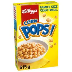 corn pops cereal is shown in this advertisement