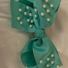 Hair Bow Accessories Teal With Rhinestones Teal Nip Bow Accessories, Hair Bow, Hair Bows, Color Blue, Hair Accessories, Women Accessories, Hair, Women Shopping, Blue