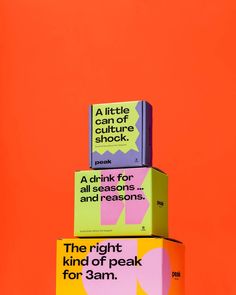 three boxes stacked on top of each other with the words'a little can of culture shock '