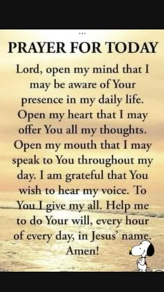 a poem that says prayer for today