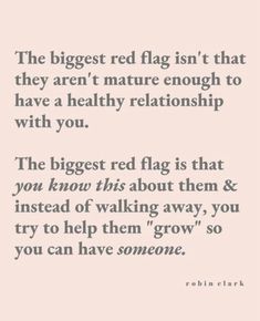 the biggest red flag isn't that they aren't nature enough to have a healthy relationship with you