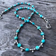 Excited to share this item from my #etsy shop: Turquoise & silver #birthday #southwestern #bohohippie #sterling #sandrhyme #ethnicbeads #tribalbeads #antiquebeads Bohemian Beaded Necklace With Sterling Silver Clasp, Artisan Turquoise Necklace With Polished Sterling Silver Beads, Artisan Sterling Silver Turquoise Necklace With Polished Beads, Bohemian Turquoise Necklace With Sterling Silver Clasp, Silver Beaded Turquoise Amulet Necklace, Artisan Sterling Silver Turquoise Beaded Necklace, Turquoise Sterling Silver Necklace With Silver Beads, Silver Beaded Amulet Turquoise Necklace, Artisan Beaded Turquoise Necklace In Sterling Silver