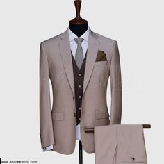 Benefits of Choosing our Light Brown 3 Piece Suit Our tailors stitch to deliver the finest quality with superior fit as per your requirements. We have a catalog full of bespoke suiting designs where you can choose the suit design. If you don’t find what you are looking for. You can go with your own choice of suiting elements. Where you can choose suit lapels, buttons, jacket style and number of buttons on cuffs with your monogram embarrassed on jacket cuff. Bespoke suit is not only giving you an Beige Fitted Tuxedo Set, Brown Slim Fit Sets For Semi-formal Occasions, Beige Tuxedo Set With Notch Lapel, Fitted Brown Tuxedo Blazer, Beige Tuxedo Set For Business, Elegant Slim Fit Brown Blazer, Fitted Brown Formal Sets, Elegant Custom Fit Brown Blazer, Brown Formal Suiting Fabric Set