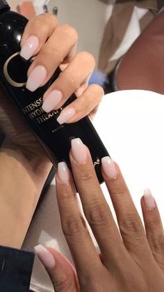 Nails Bridal, Natural Acrylic Nails, Organic Nails, Nails Wedding, Nails Done, Gradient Nails, Dip Powder Nails, Dipped Nails